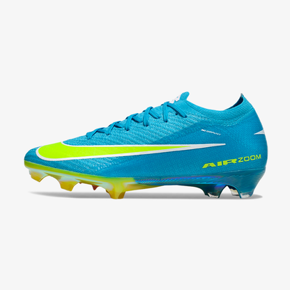 Chuteira Nike Air Zoom Mercurial Vapor 16 Elite FG - Azul, Verde e Rosa - vista frontal