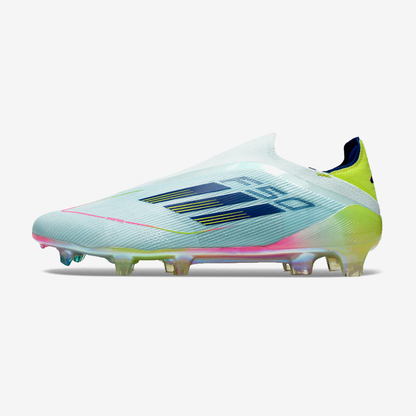 Chuteira Adidas F50 LL FG - Azul e Verde - vista frontal