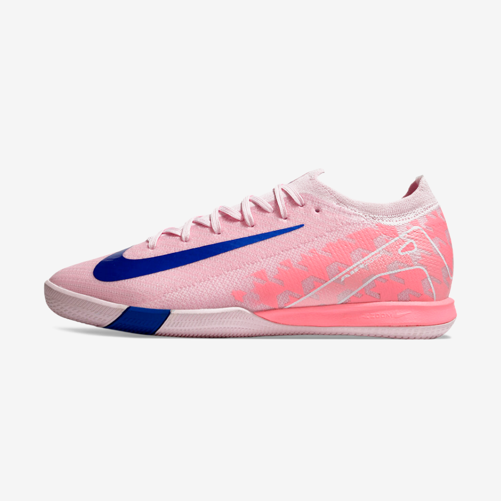 Chuteira Futsal Nike Mercurial Air Zoom Vapor 16 IC - Rosa e Azul - vista frontal