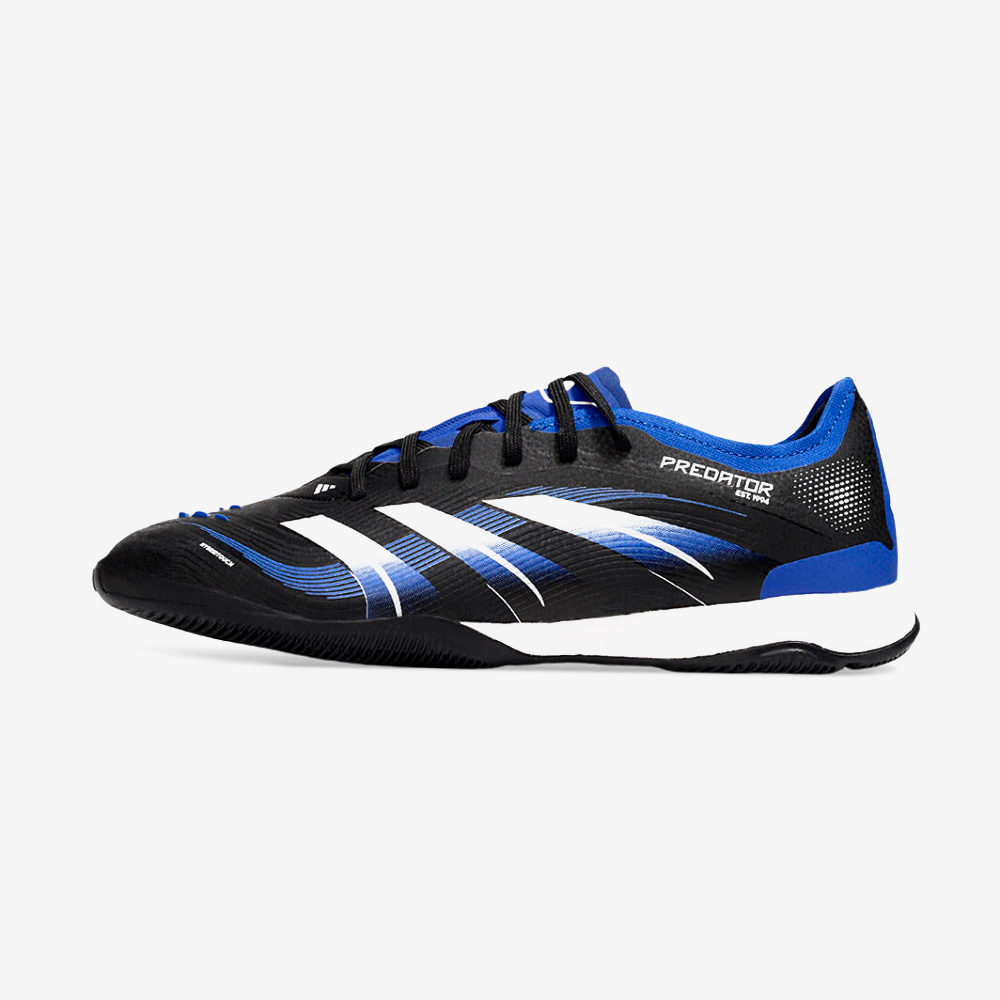 Tênis Futsal Adidas Predator Elite Fold-Over Tongue IC - Preta, Azul e Branca - vista frontal
