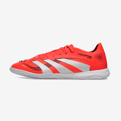 Tênis Futsal Adidas Predator Elite Fold-Over Tongue IC - Laranja e Branca - vista frontal