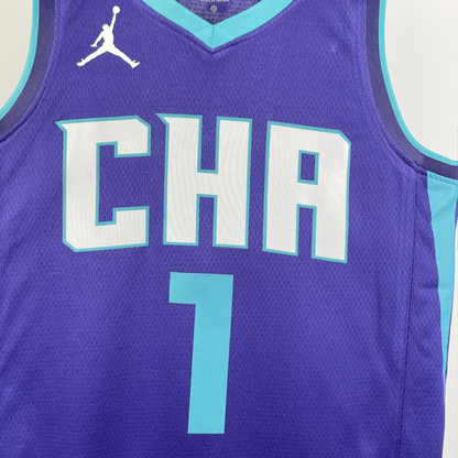 Camisa Regata Jordan NBA Charlotte Hornets Statement Edition 2020/21 - imagem 3