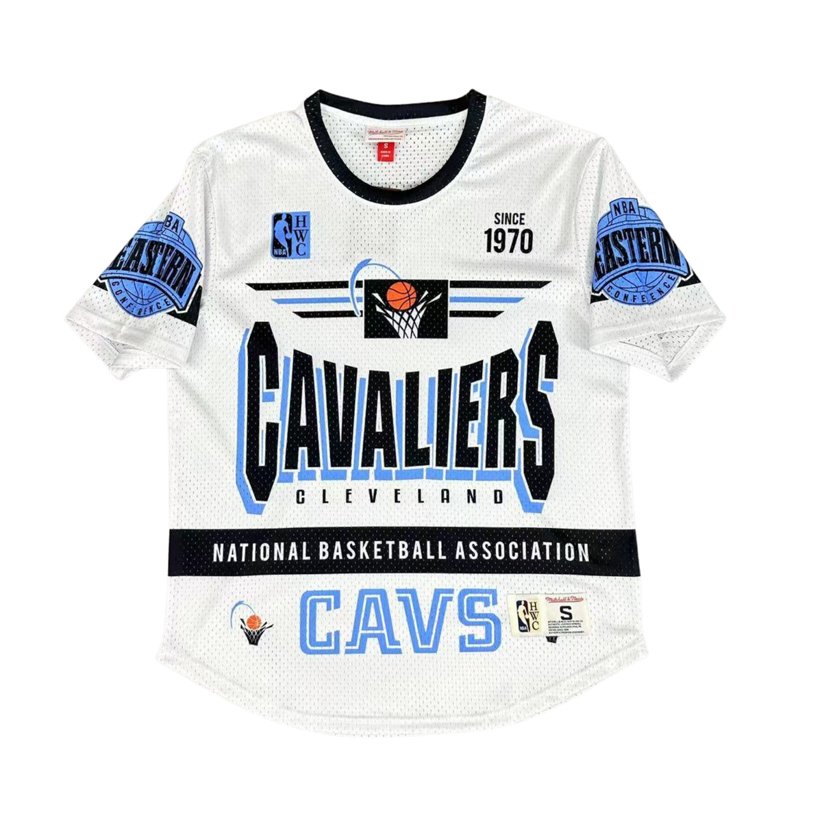 Camisa NBA Cleveland Cavaliers Mitchell & Ness Hardwood Classics Vintage - imagem 11