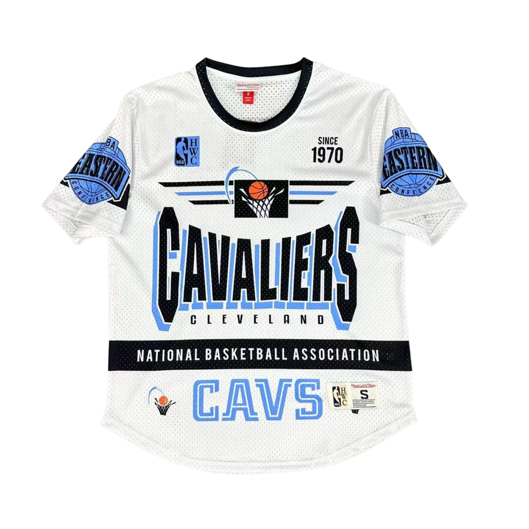 Camisa NBA Cleveland Cavaliers Mitchell & Ness Hardwood Classics Vintage - imagem 11