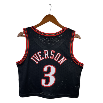 Regata Cropped Philadelphia 76ers Mitchell & Ness Hardwood Classics - imagem 2