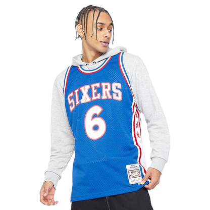 Camisa Regata NBA Philadelphia 76ers Mitchell & Ness 1976/77 - imagem 1