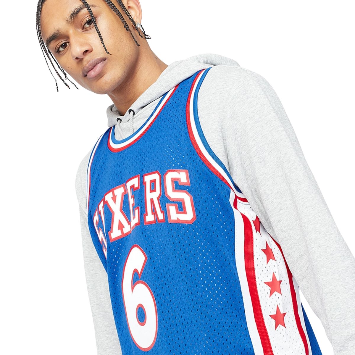 Camisa Regata NBA Philadelphia 76ers Mitchell & Ness 1976/77 - imagem 6