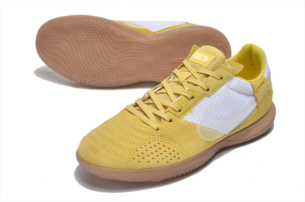 Tênis Futsal Nike Street Gato IC - Amarela e Branca - detalhe