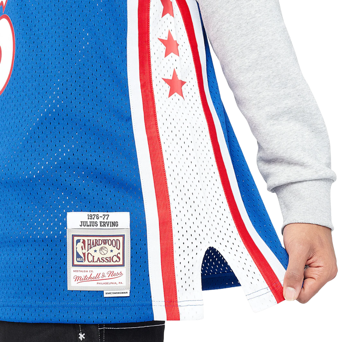 Camisa Regata NBA Philadelphia 76ers Mitchell & Ness 1976/77 - imagem 7
