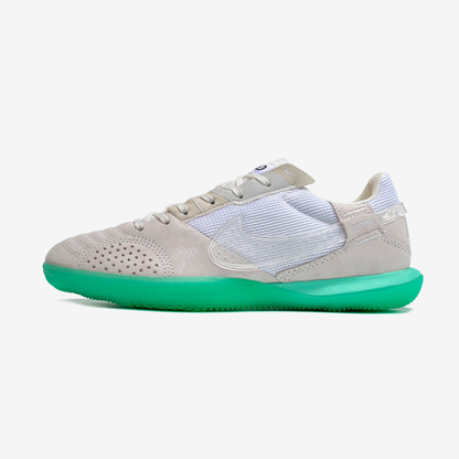 Tênis Futsal Nike Street Gato IC - Branca e Verde - vista frontal