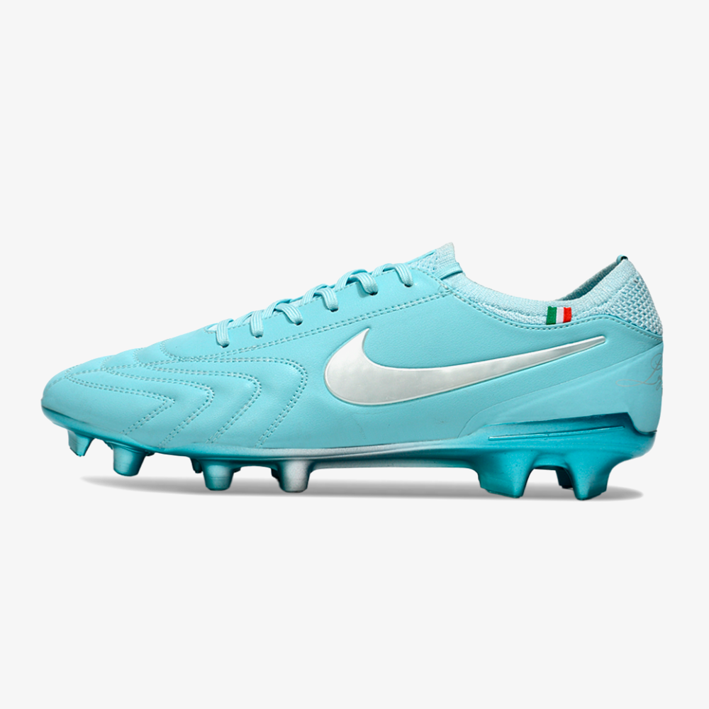 Nike Tiempo Legend 10 FG -  Azul e Prata - Edição Especial - vista frontal