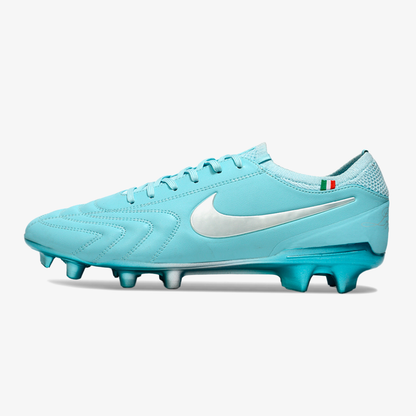 Nike Tiempo Legend 10 FG -  Azul e Prata - Edição Especial - vista frontal