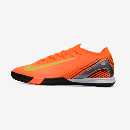 Chuteira Futsal Nike Mercurial Air Zoom Vapor 16 IC -  Laranja, Preta e Verde - vista frontal