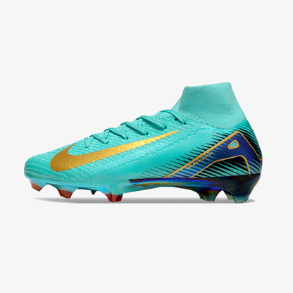 Chuteira Nike Air Zoom Mercurial Superfly 8 Elite FG - Azul - vista frontal