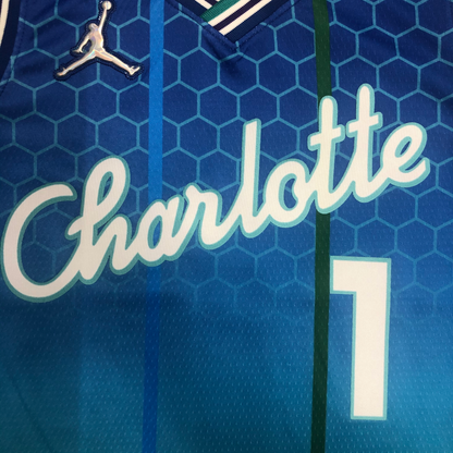 Camisa Regata Jordan NBA Charlotte Hornets City Edition 75 Anos 2021/22 - imagem 4