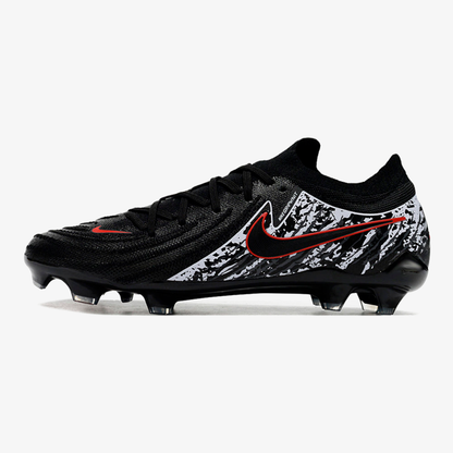 Chuteira Nike Phantom GX II FG - Preta, Branca e Vermelha - vista frontal