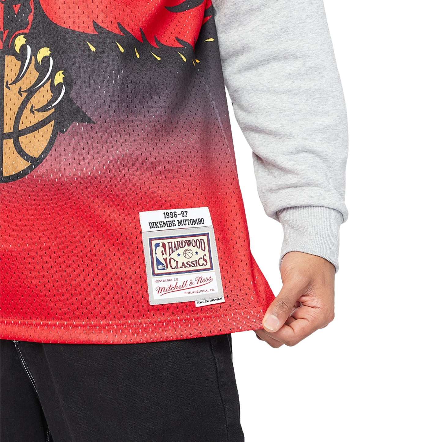 Camisa Regata NBA Atlanta Hawks Mitchell & Ness 1996 - imagem 6