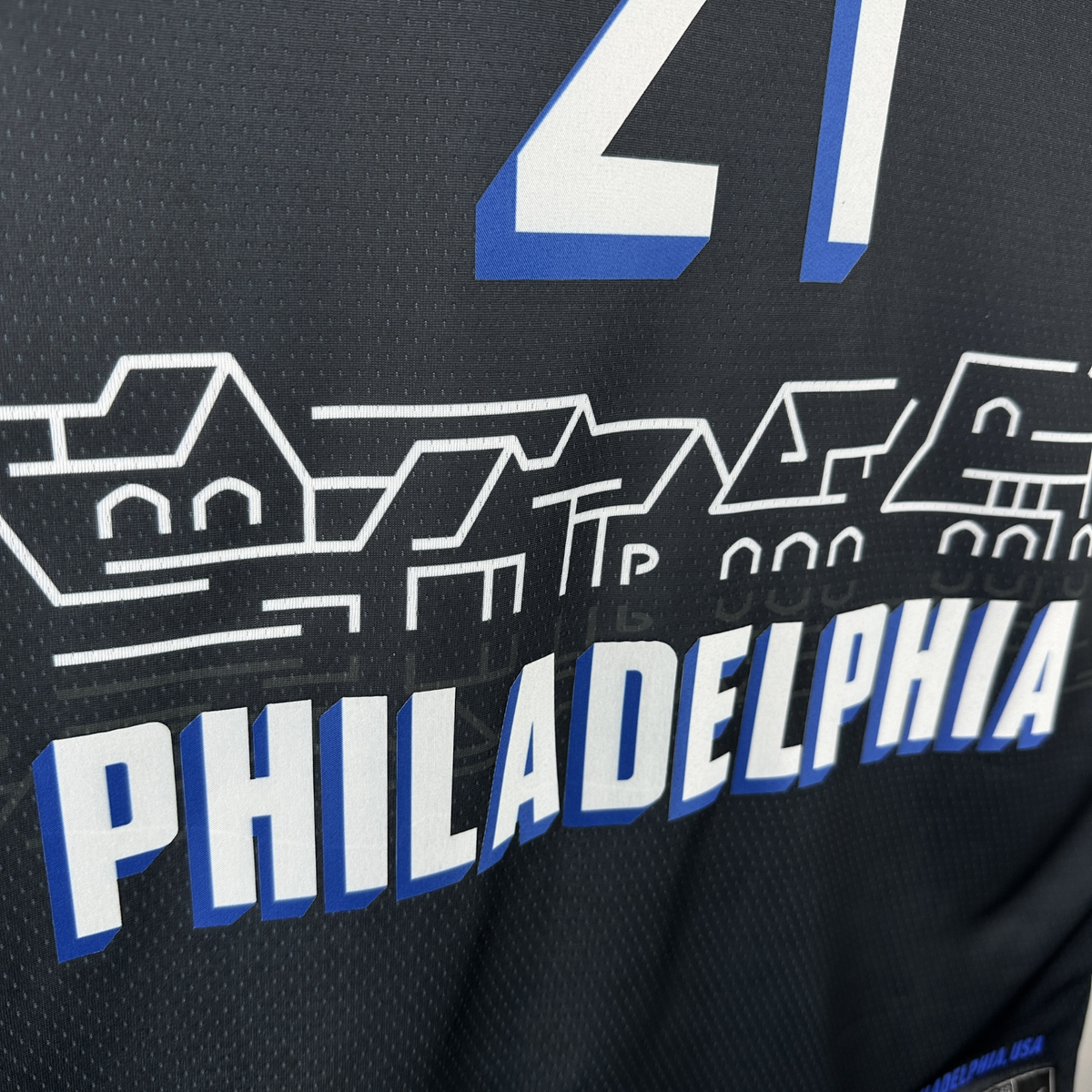 Camisa Regata Nike NBA Philadelphia 76ers City Edition 2020/21 - imagem 4
