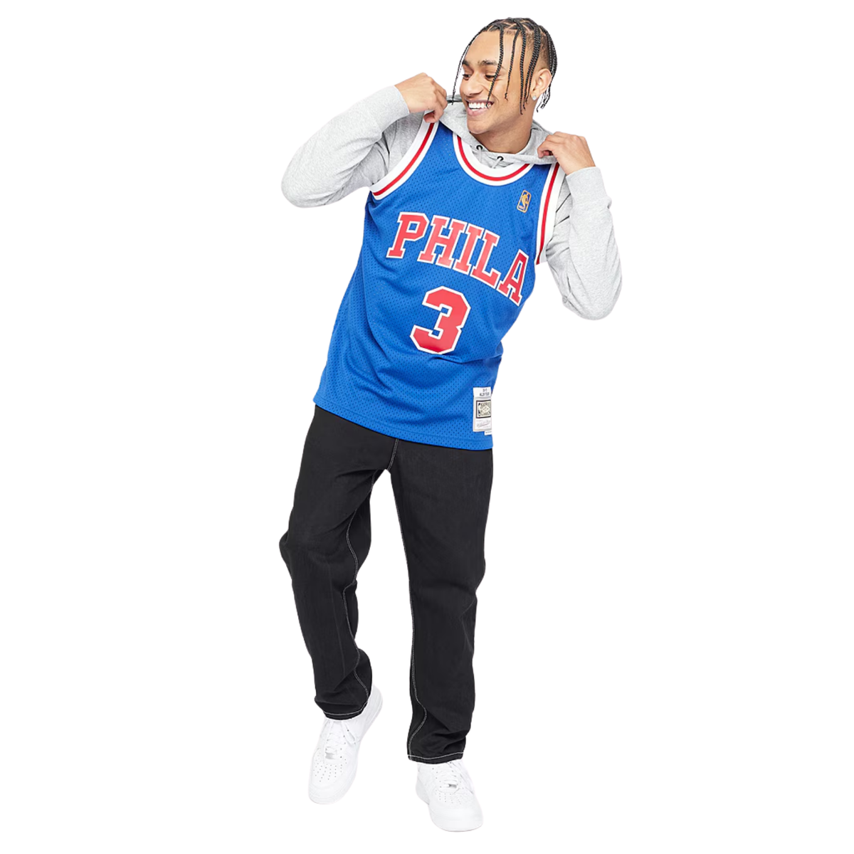 Camisa Regata NBA Philadelphia 76ers Mitchell & Ness 1996/97 - imagem 4