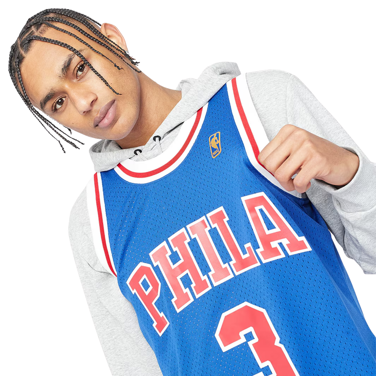 Camisa Regata NBA Philadelphia 76ers Mitchell & Ness 1996/97 - imagem 6