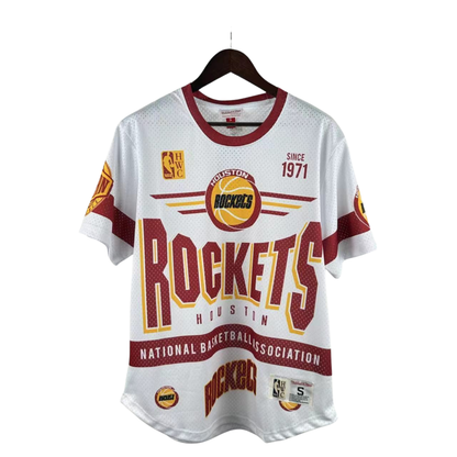 Camisa NBA Houston Rockets Mitchell & Ness Hardwood Classics Vintage - imagem 1