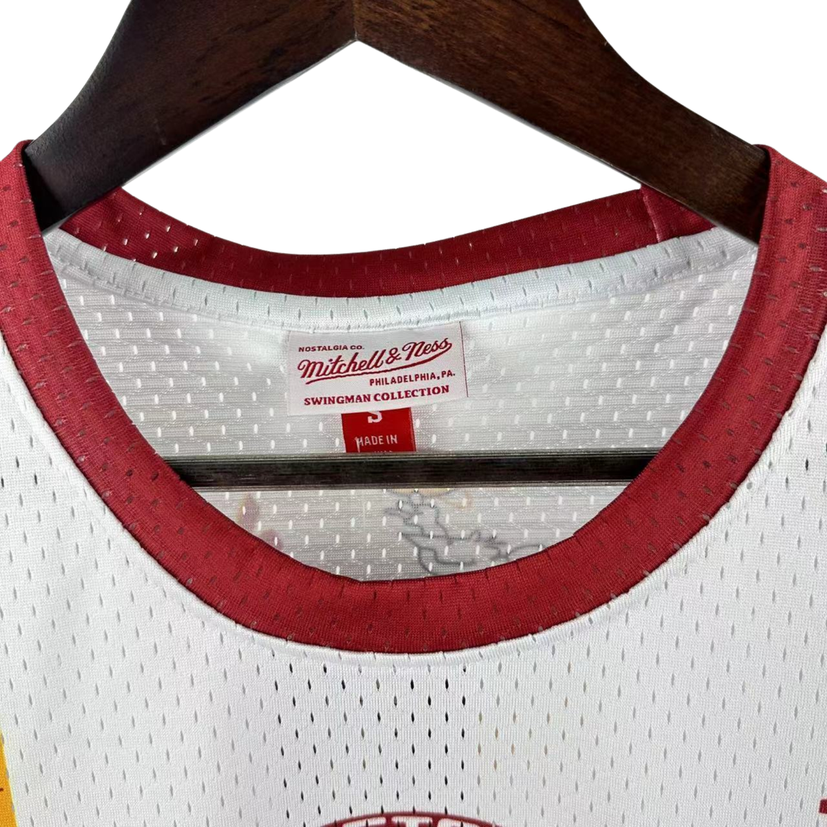 Camisa NBA Houston Rockets Mitchell & Ness Hardwood Classics Vintage - imagem 4