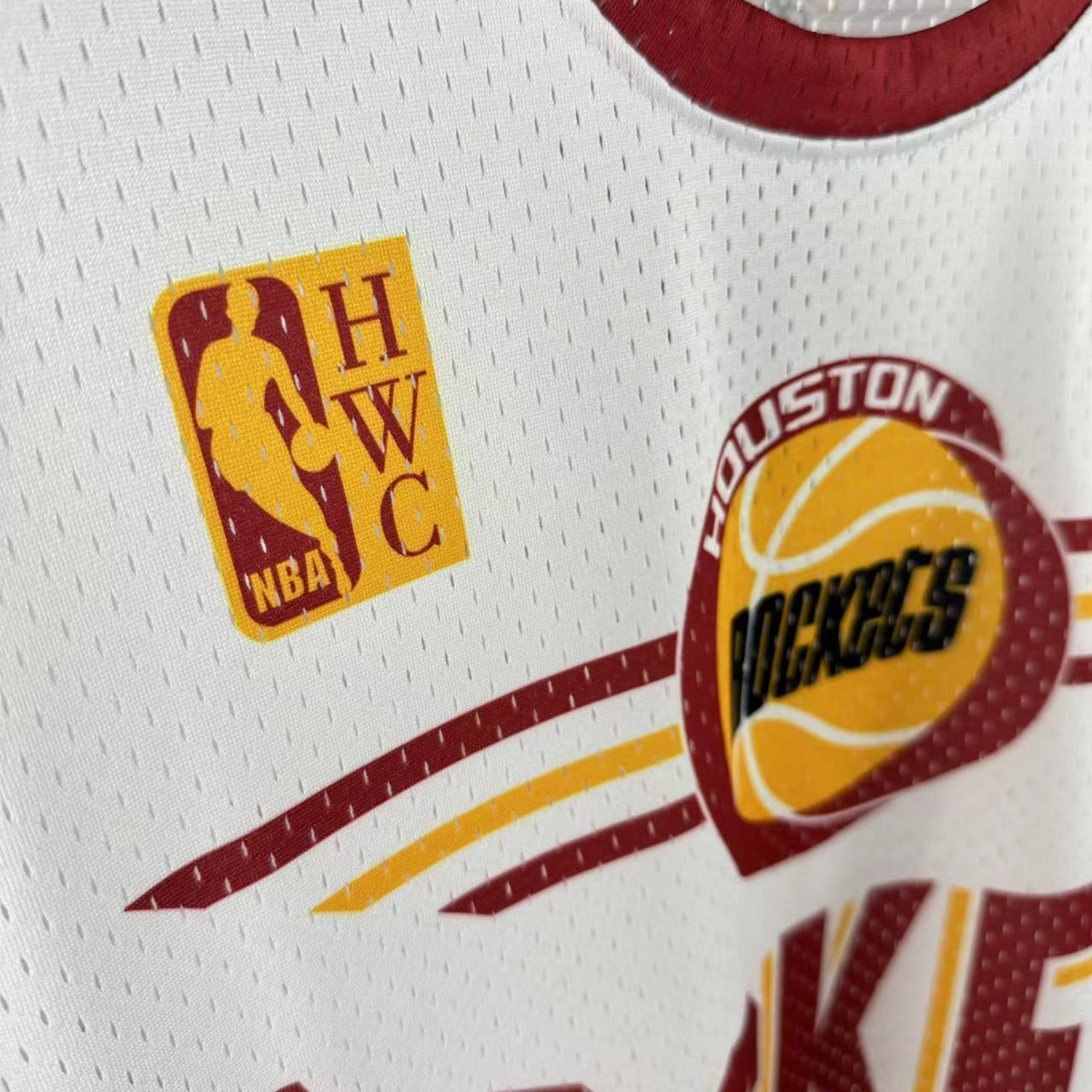 Camisa NBA Houston Rockets Mitchell & Ness Hardwood Classics Vintage - imagem 7