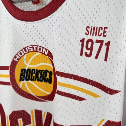 Camisa NBA Houston Rockets Mitchell & Ness Hardwood Classics Vintage - imagem 8
