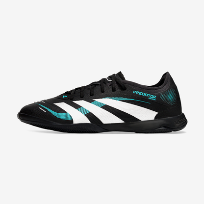 Tênis Futsal Adidas Predator Elite Fold-Over Tongue IC - Preta, Branca e Azul - vista frontal