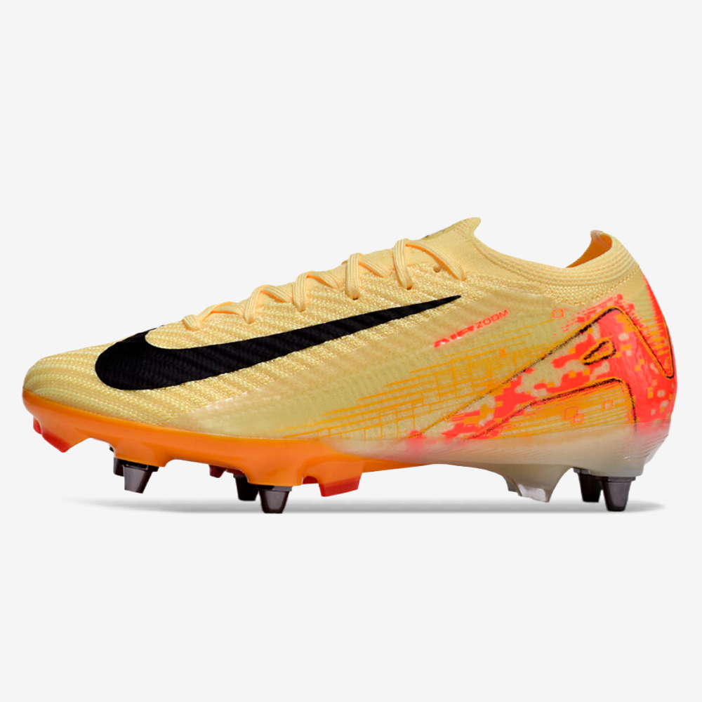 Chuteira Nike Mercurial Vapor 16 Elite SG - Amarela e Laranja - vista frontal