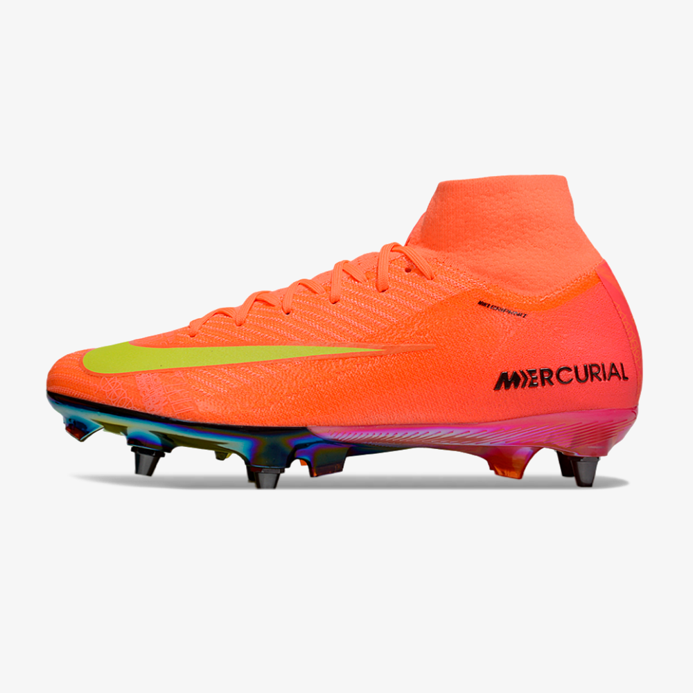 Chuteira Nike Zoom Mercurial SuperFly 10 Elite SG - Laranja - vista frontal