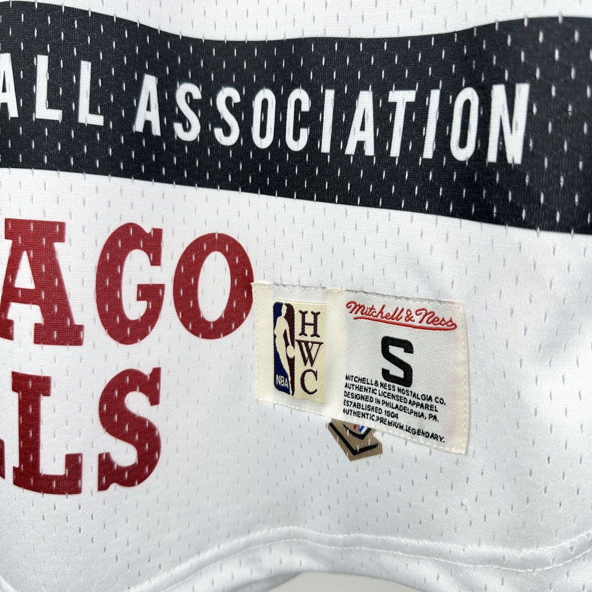 Camisa NBA Chicago Bulls Mitchell & Ness Hardwood Classics Vintage - imagem 7