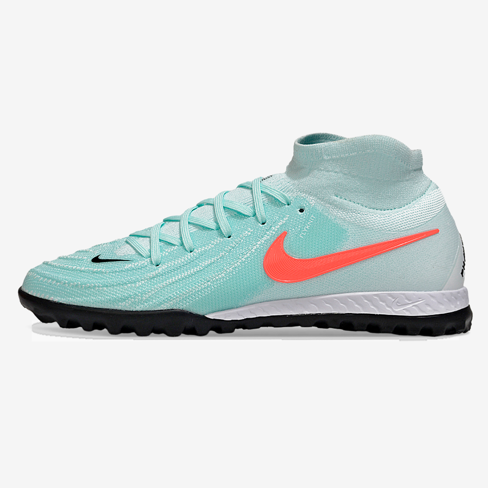 Chuteira Nike Phantom Luna TF - Azul, Branca e Laranja - vista frontal