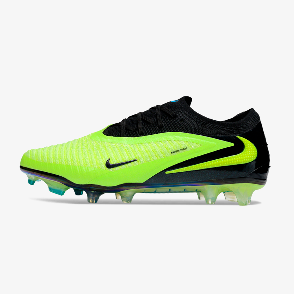 Chuteira Nike Phantom 6 Elite FG - Preta e Verde - vista frontal