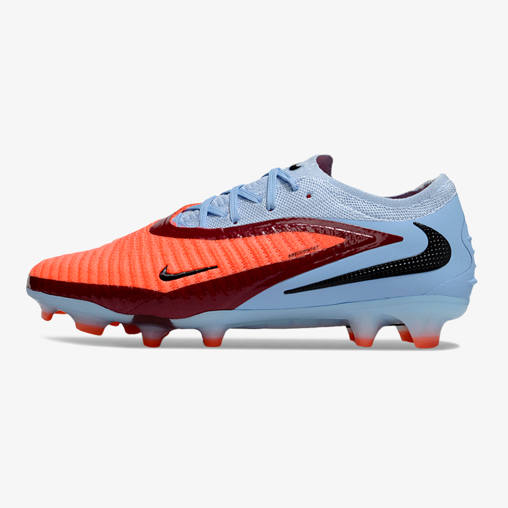 Chuteira Nike Phantom 6 Elite FG - Roxa e Laranja - Pack Scary Good - vista frontal