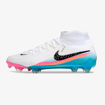 Nike Phantom Luna Elite FG - Branca, Rosa, Laranja e Azul - vista frontal
