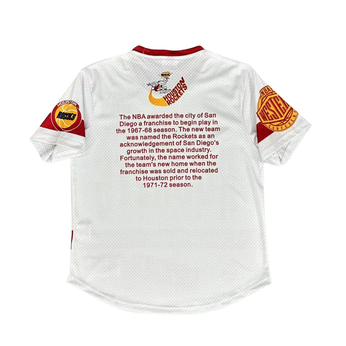 Camisa NBA Houston Rockets Mitchell & Ness Hardwood Classics Vintage - imagem 15
