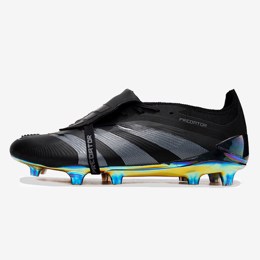 Chuteira Adidas Predator Elite Tongue FG - Preta - vista frontal