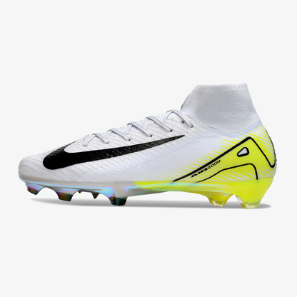 Chuteira Nike Air Zoom Mercurial Superfly 10 Elite FG - Branca e Verde Clara - vista frontal
