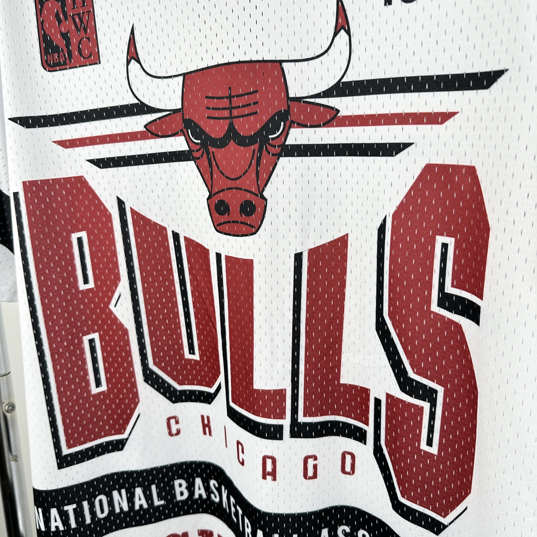 Camisa NBA Chicago Bulls Mitchell & Ness Hardwood Classics Vintage - imagem 8