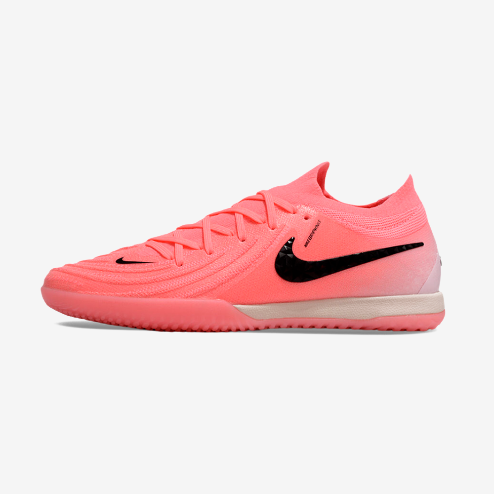 Tênis Futsal Nike Phantom GX II IC - Rosa e Preta - vista frontal