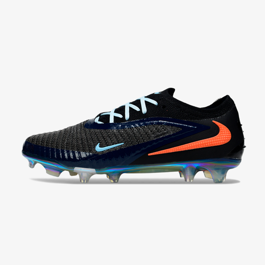 Chuteira Nike Phantom 6 Elite FG - Preta e Laranja - vista frontal