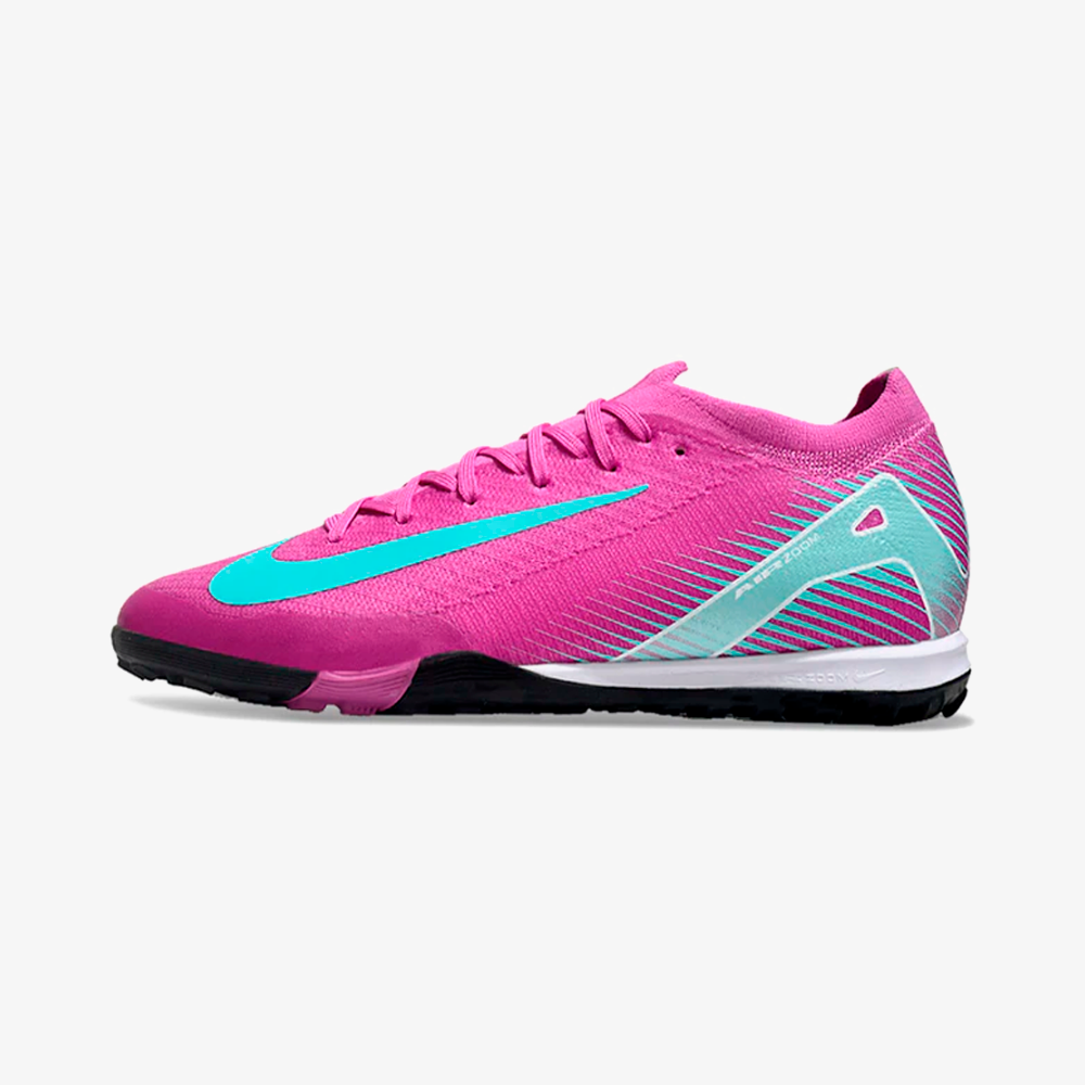 Chuteira Society Nike Air Zoom Mercurial Vapor 16 Elite TF - Roxa e Azul - vista frontal