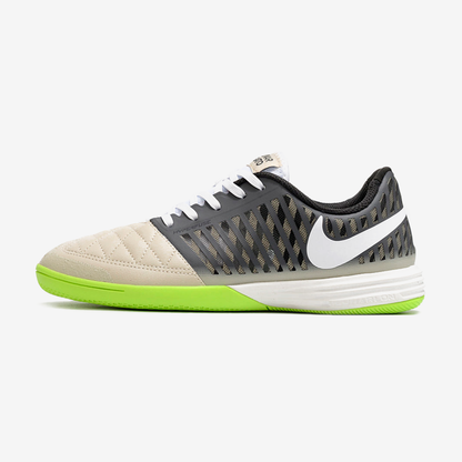 Tênis Futsal Nike Lunar Gato IC - Cinza e Verde - vista frontal