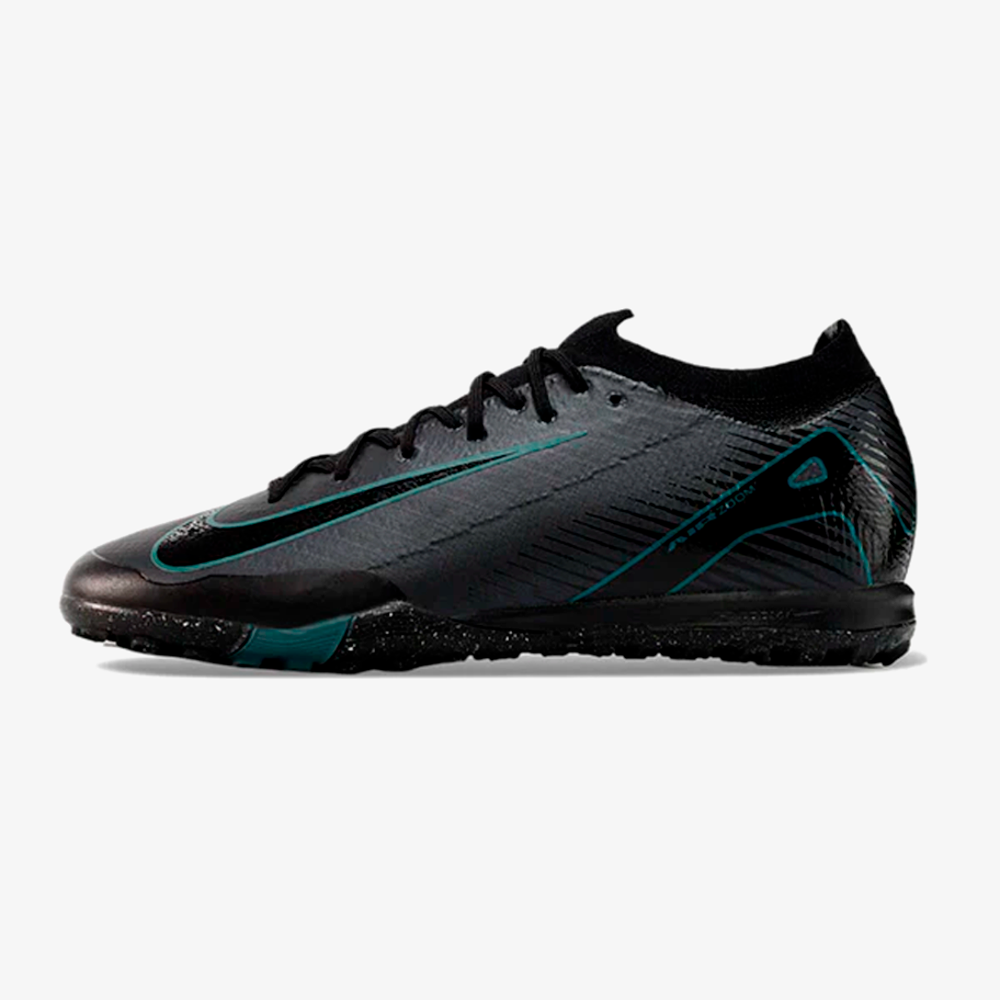 Chuteira Society Nike Air Zoom Mercurial Vapor 16 Elite TF - Preta - vista frontal