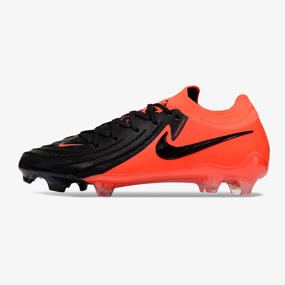 Chuteira Nike Phantom GX II FG - Laranja e Preta - vista frontal