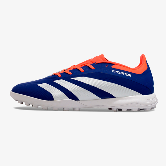Chuteira Society Adidas Predator Elite 24 TF - Azul e Branca - vista frontal