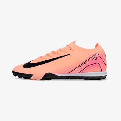 Chuteira Society Nike Air Zoom Mercurial Vapor 16 Elite TF - Rosa e Preta - vista frontal