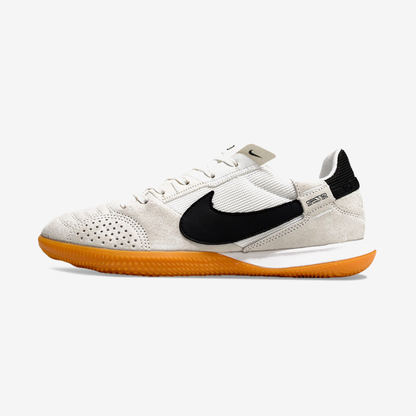 Tênis Futsal Nike Street Gato IC - Cinza, Branca e Preta - vista frontal