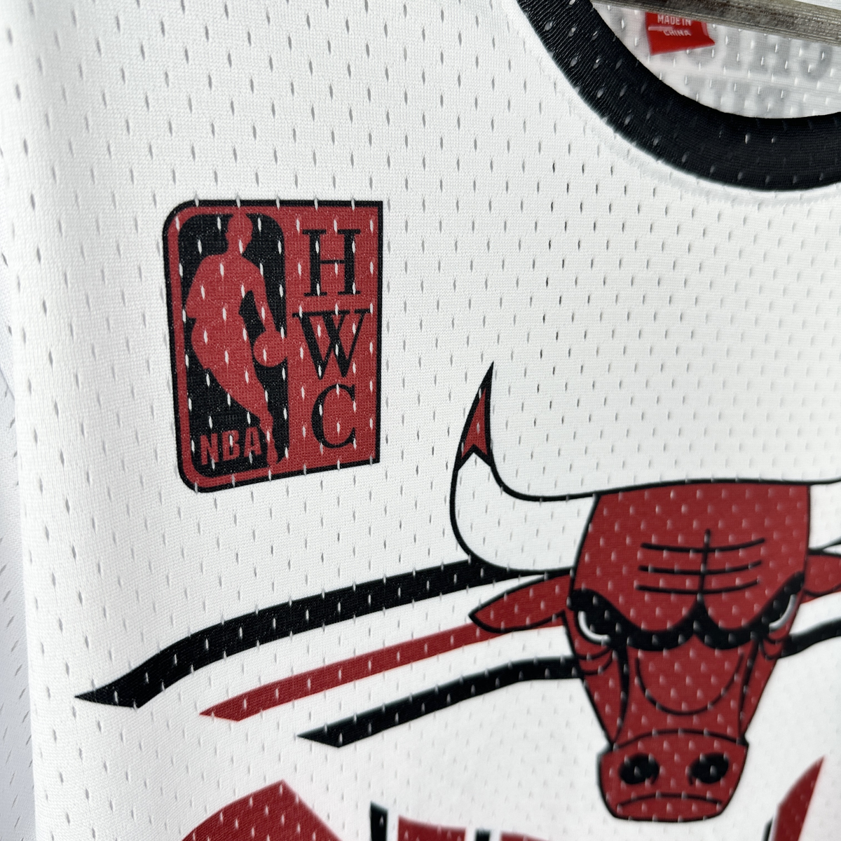Camisa NBA Chicago Bulls Mitchell & Ness Hardwood Classics Vintage - imagem 11